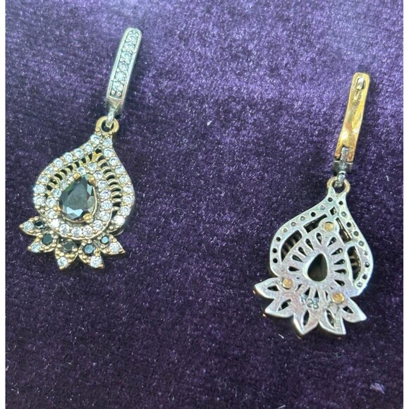 925 Sterling Silver Turkish Vintage Earrings for Women, NEW, Antique, Handmade - Picture 2 of 4